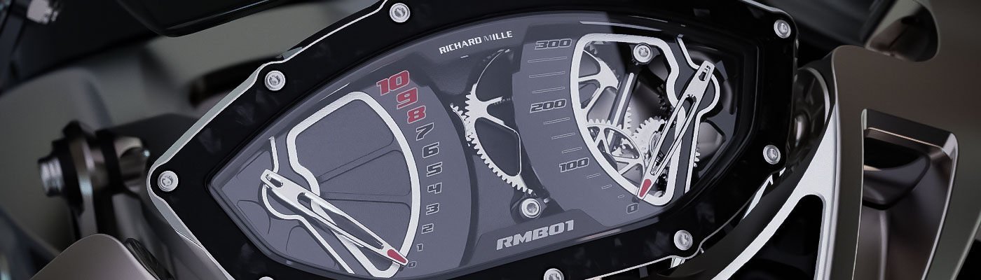 Brough Superior | ブラフシューペリア : 世界屈指の高級時計ブランド、リシャール・ミルとブラフシューペリアの共演によって誕生した「RMB 01」。二つの頂点が交わり生み出された、唯一無二の美と革新の象徴。
